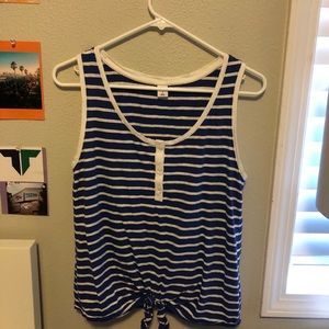 Women’s small old navy striped tank top.